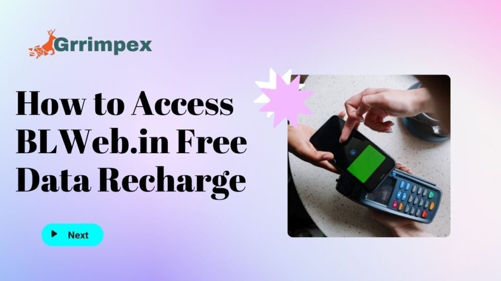  How to Access BLWeb.in Free Data Recharge
